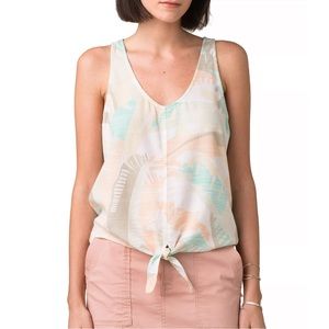 NWT prAna Women’s McKenzie Front Tie Relaxed Fit Tank Top Spring Paloma Small